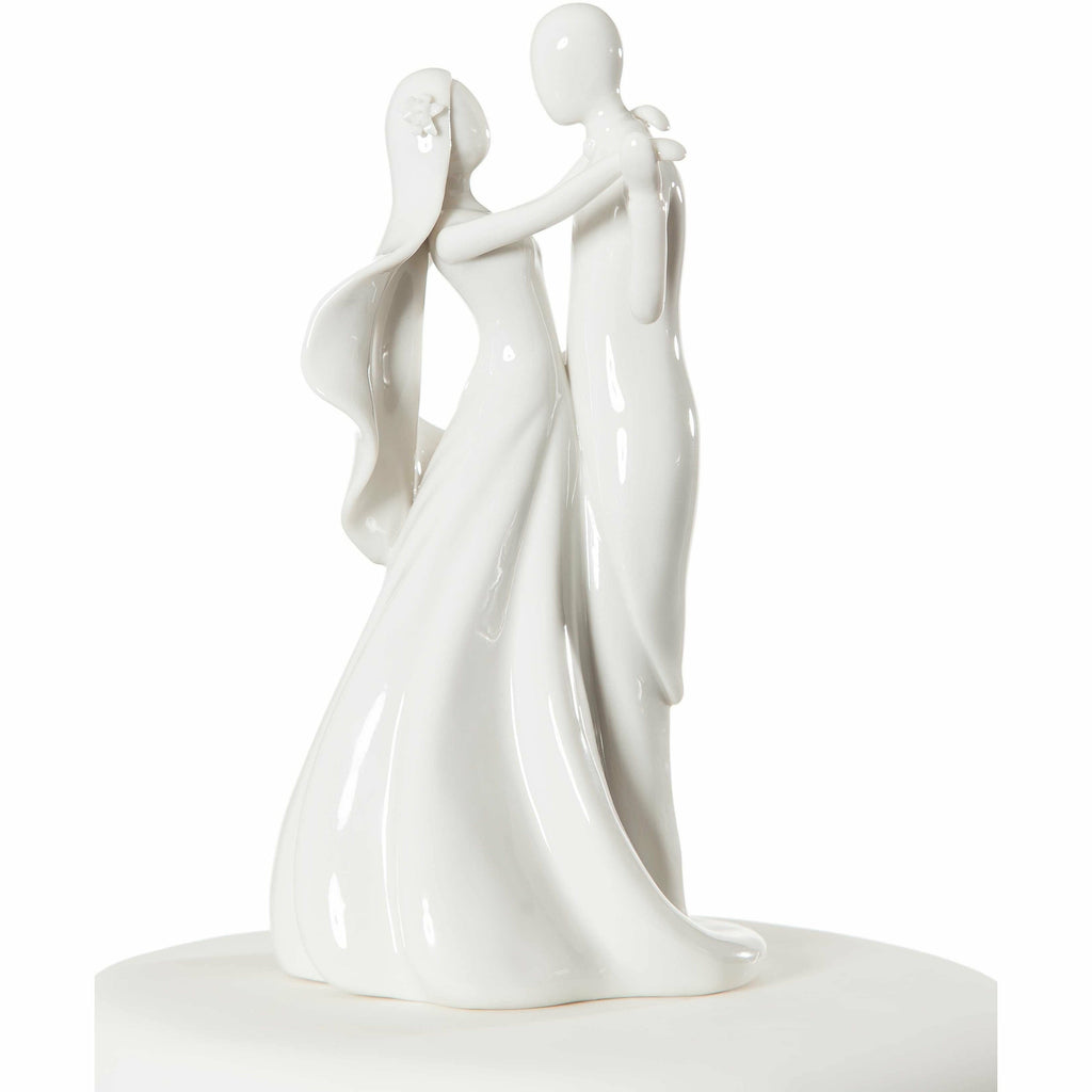 Stylized Bride and Groom Figurine - Wedding Collectibles