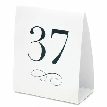 Table Number Tent Style Card (1-48) - Wedding Collectibles