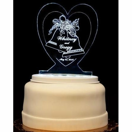 Wedding Bells Light-Up Wedding Cake Topper - Wedding Collectibles