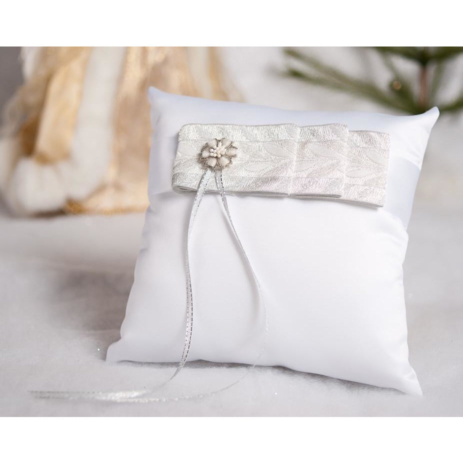 Winter Woodland Wedding Ring Pillow - Wedding Collectibles