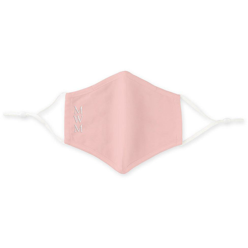 Blush Pink Protective Cloth Face Mask - Wedding Collectibles