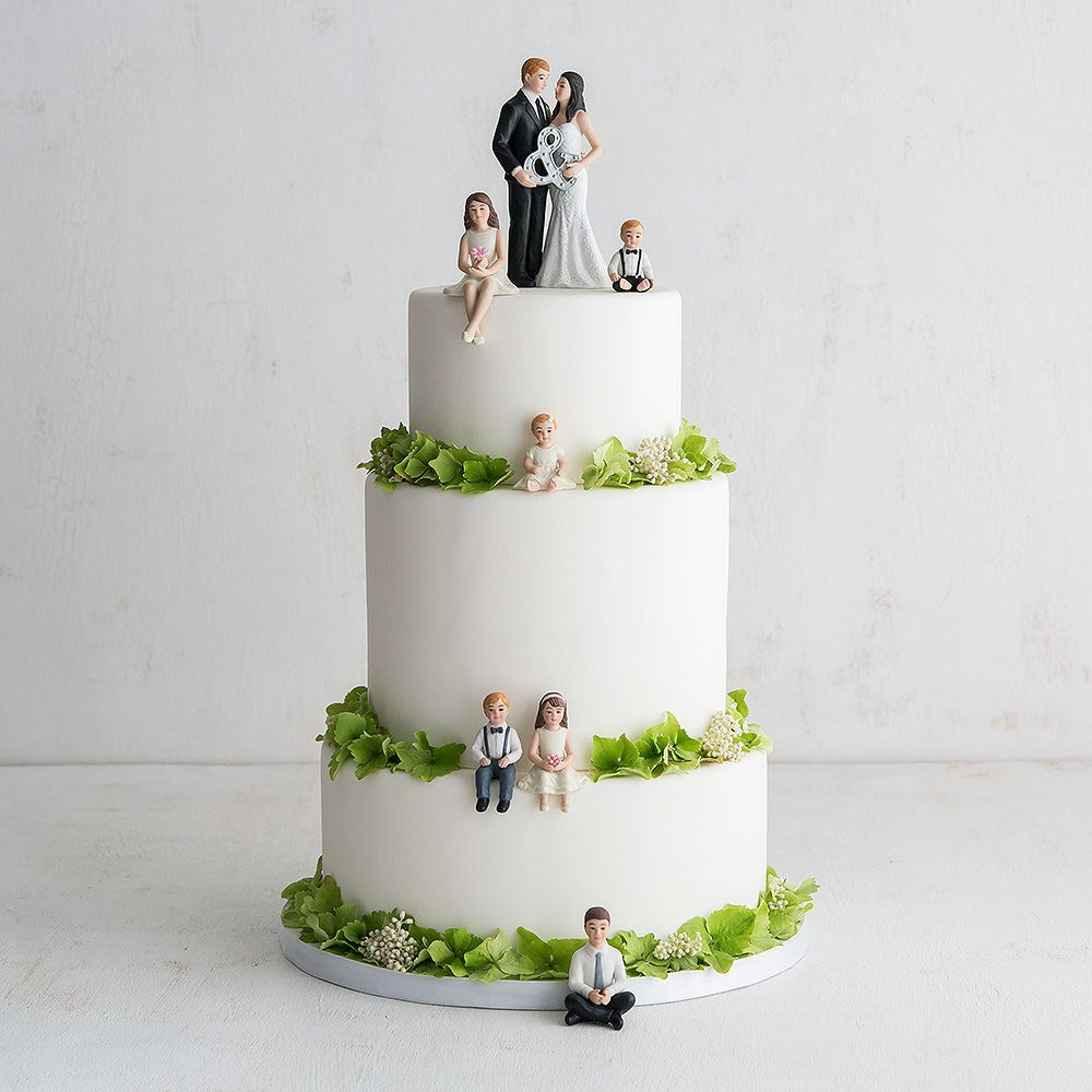 Toddler Girl Porcelain Figurine Wedding Cake Topper - Wedding Collectibles
