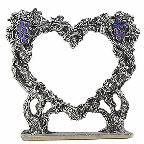 Vine Heart Pewter Cake Topper - Wedding Collectibles