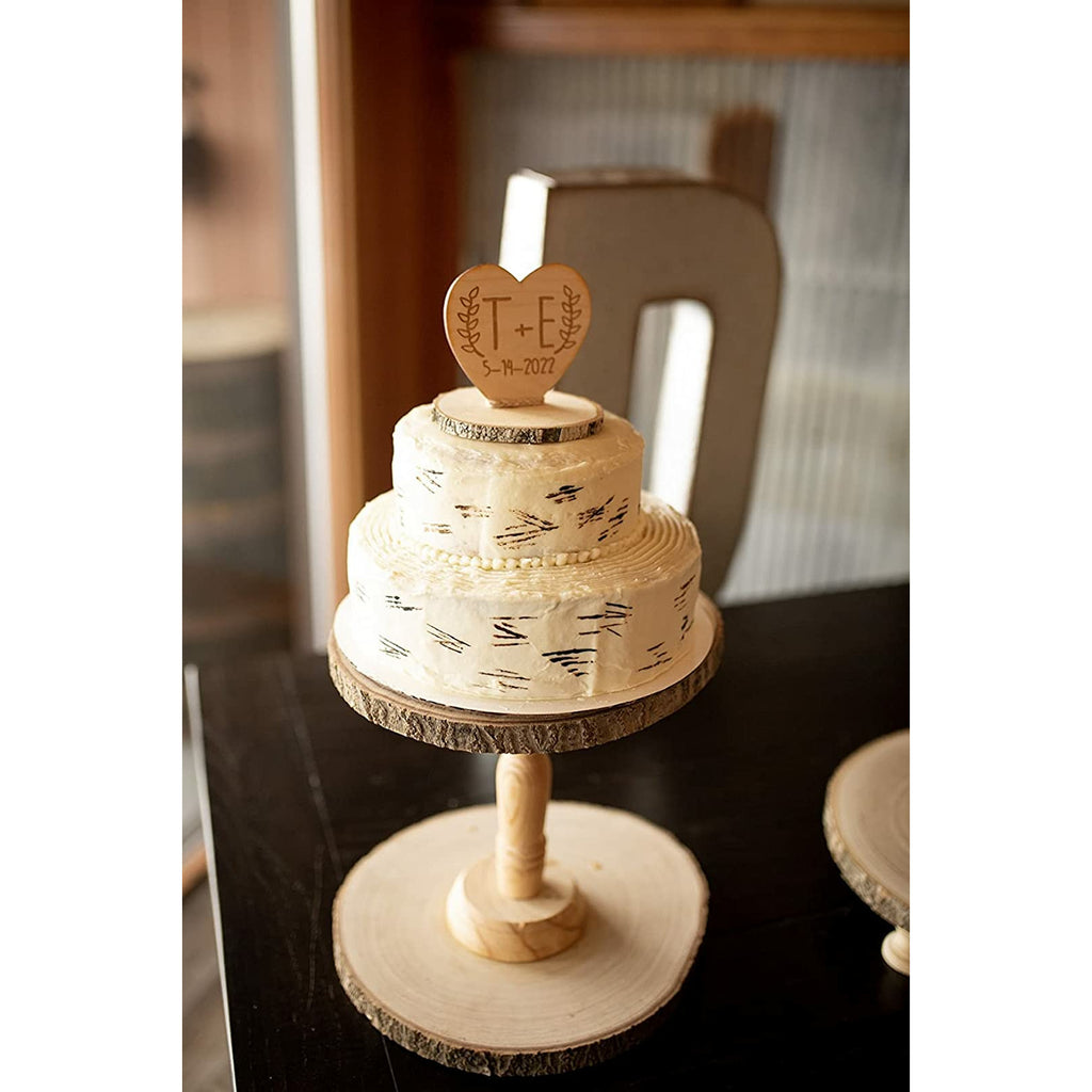 Personalized Rustic Cake Topper - Wedding Collectibles