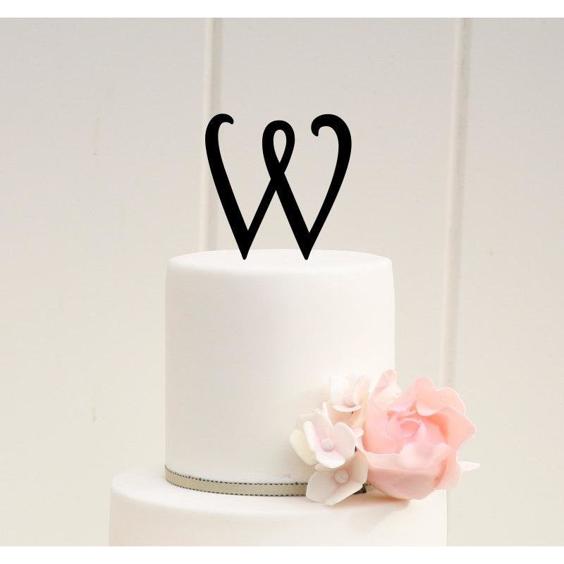 Personalized Monogram Wedding Cake Topper - Monogram Letter Cake Topper - Wedding Collectibles