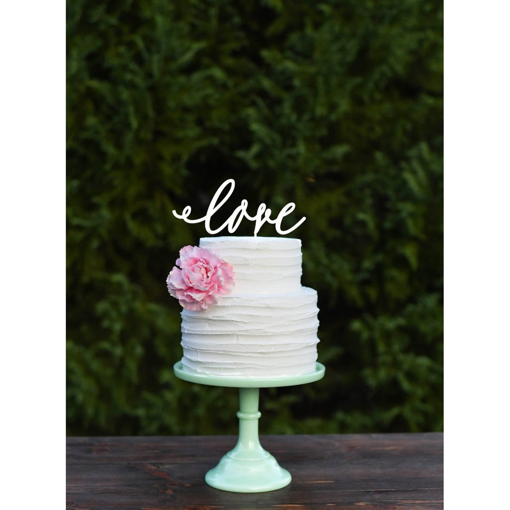 LOVE Wedding Cake Topper Rustic Cake Topper - Wedding Collectibles
