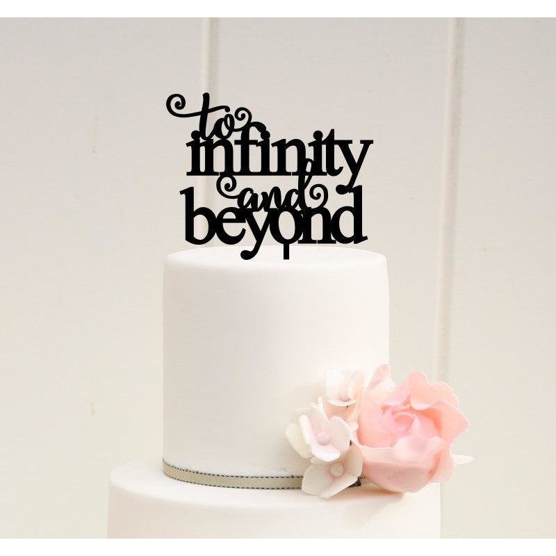 To Infinity and Beyond Wedding Cake Topper - Wedding Collectibles