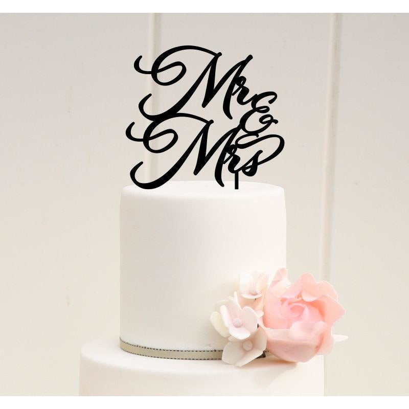 Wedding Cake Topper - Mr & Mrs Cake Topper - Wedding Decor - Wedding Collectibles