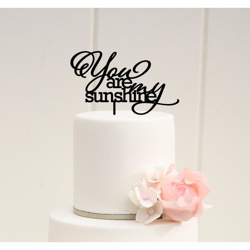 You Are My Sunshine Wedding Cake Topper or Baby Shower Cake Topper - Wedding Collectibles