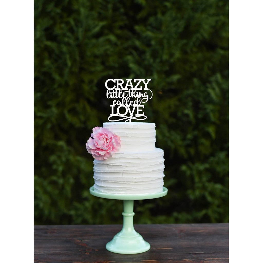 Wedding Cake Topper - Crazy Little Thing Called Love Cake Topper - Wedding Collectibles