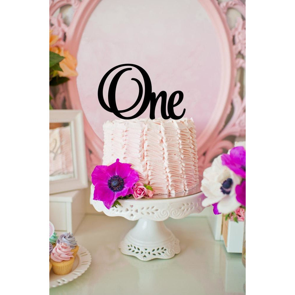 First Birthday Cake Topper - One Cake Topper - Wedding Collectibles