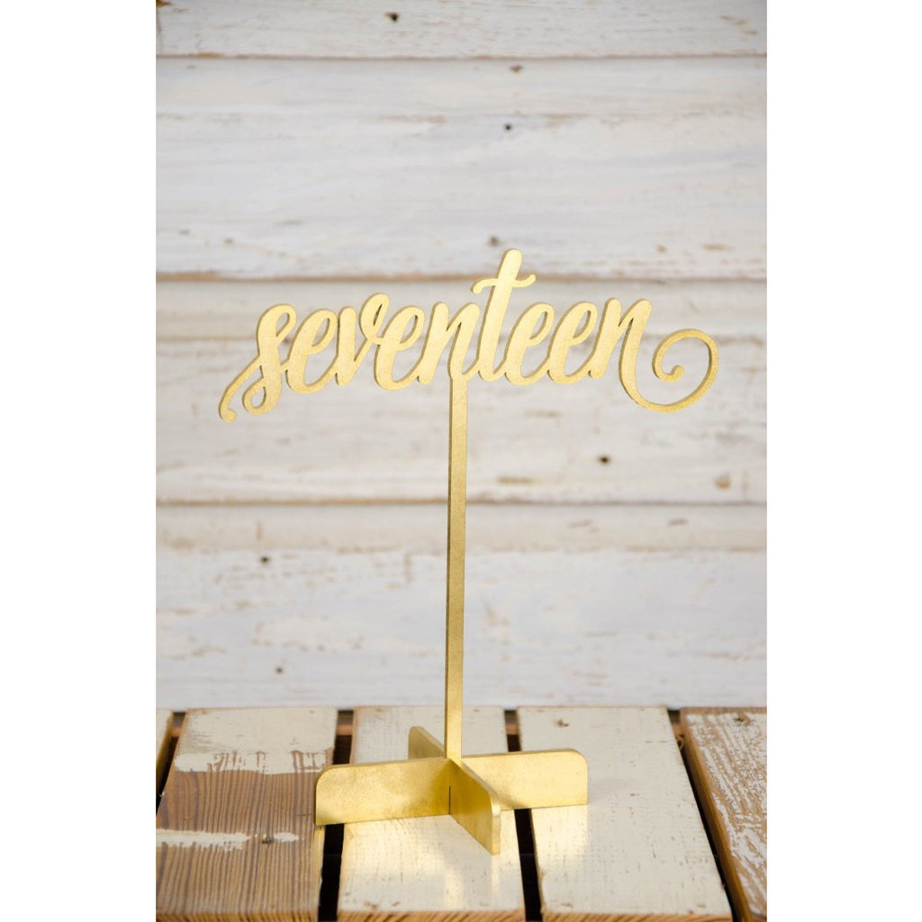 Wedding Table Numbers - Freestanding Table Numbers - Wedding Collectibles