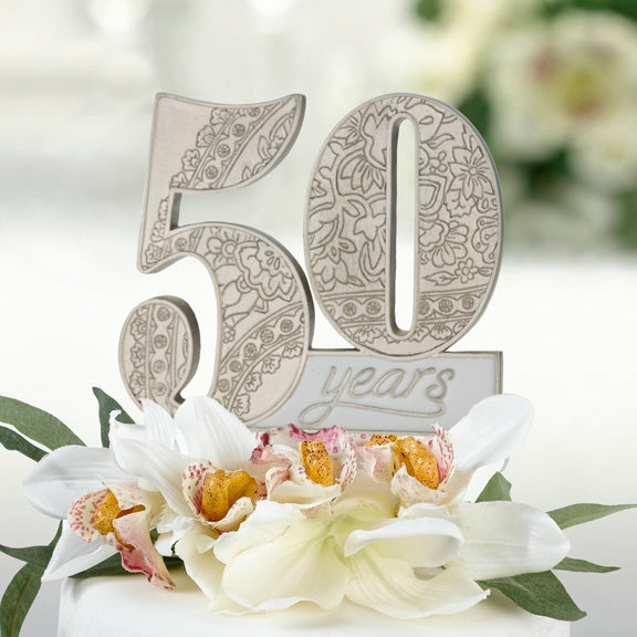 50Th Anniversary Cake Pick - Wedding Collectibles