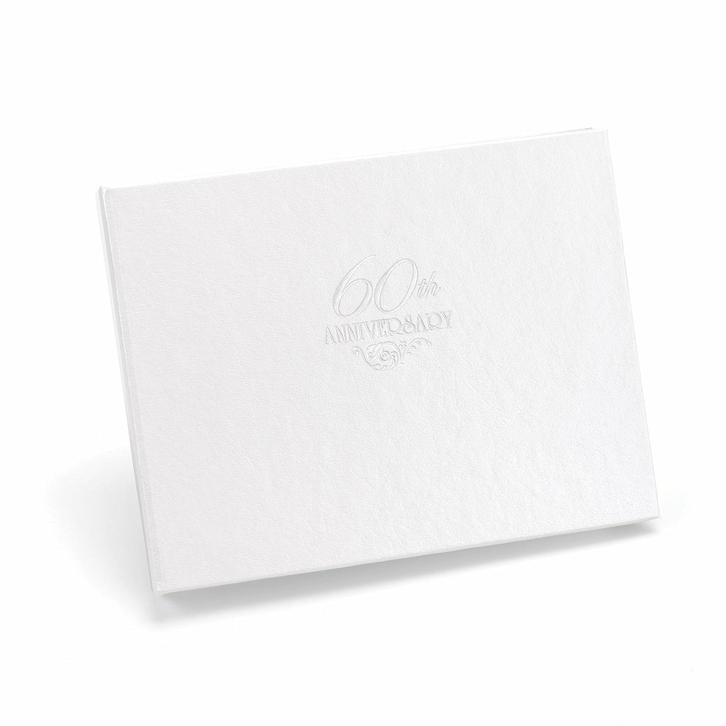 60th Anniversary Guest Book - Wedding Collectibles