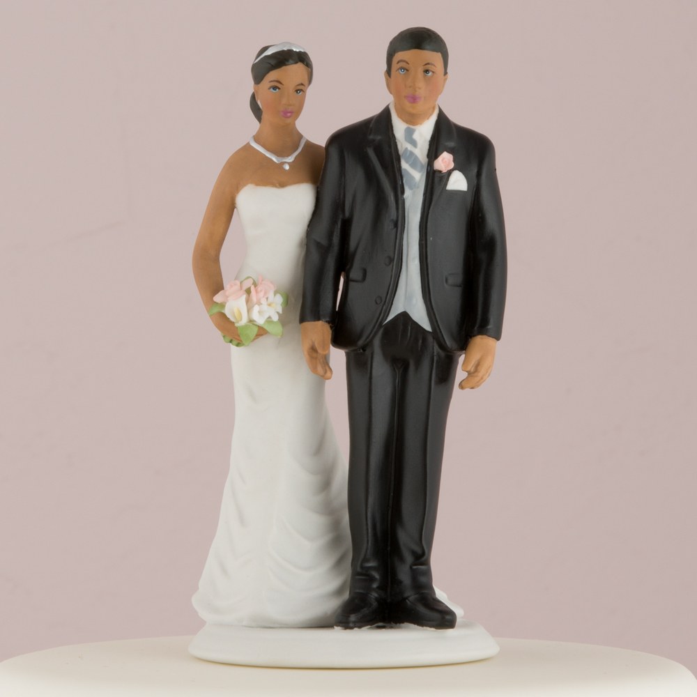 The Love Pinch Bridal African American Couple Figurine - Wedding Collectibles