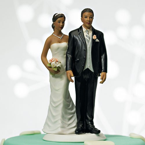 The Love Pinch Bridal African American Couple Figurine - Wedding Collectibles