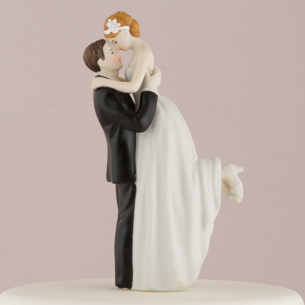 True Romance Bride and Groom Wedding Cake Topper Figurine - Wedding Collectibles
