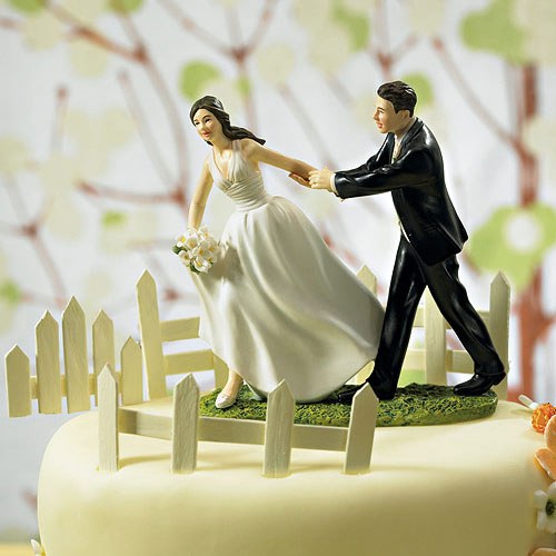 A Race to the Altar Cake Topper - Wedding Collectibles