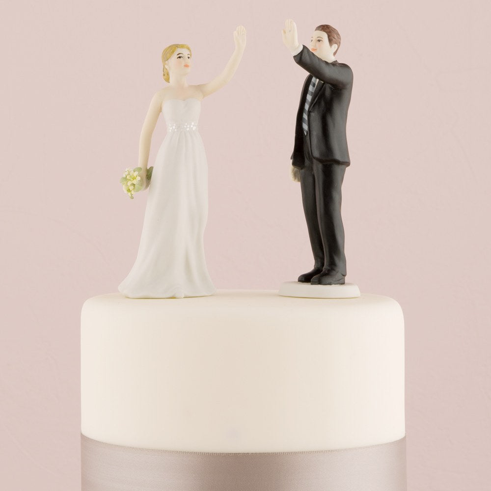High Five - Bride and Groom Figurines - Wedding Collectibles