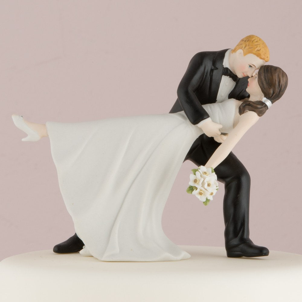 "A Romantic Dip" Dancing Bride and Groom Couple Figurine - Wedding Collectibles