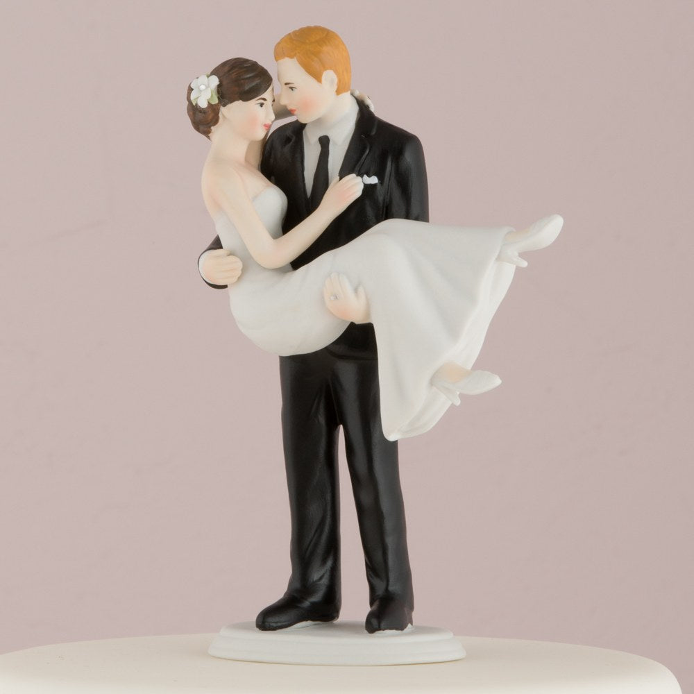 “Swept Up in His Arms” Wedding Couple Figurine - Wedding Collectibles