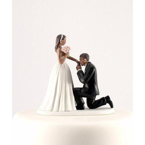 A "Cinderella Moment" Figurine -Dark Skin Tone - Wedding Collectibles