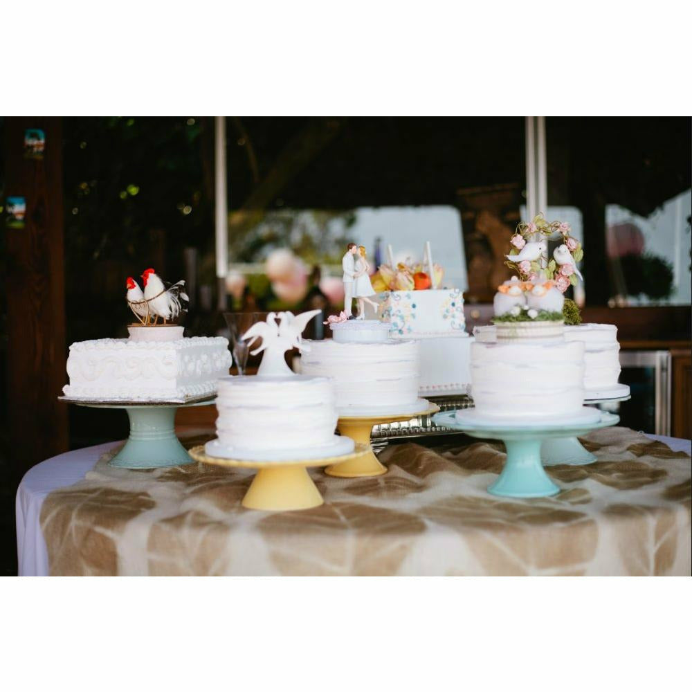 Adorable "Leg Pop" Pearl Accent Cake Topper - Wedding Collectibles
