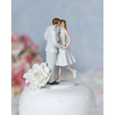 Adorable "Leg Pop" Wedding Bride and Groom Cake Topper - Wedding Collectibles