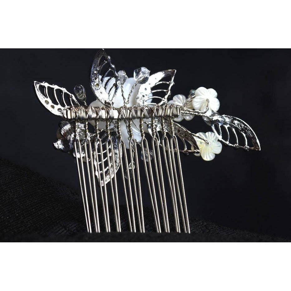 Antique Mother of Pearl Comb - Wedding Collectibles
