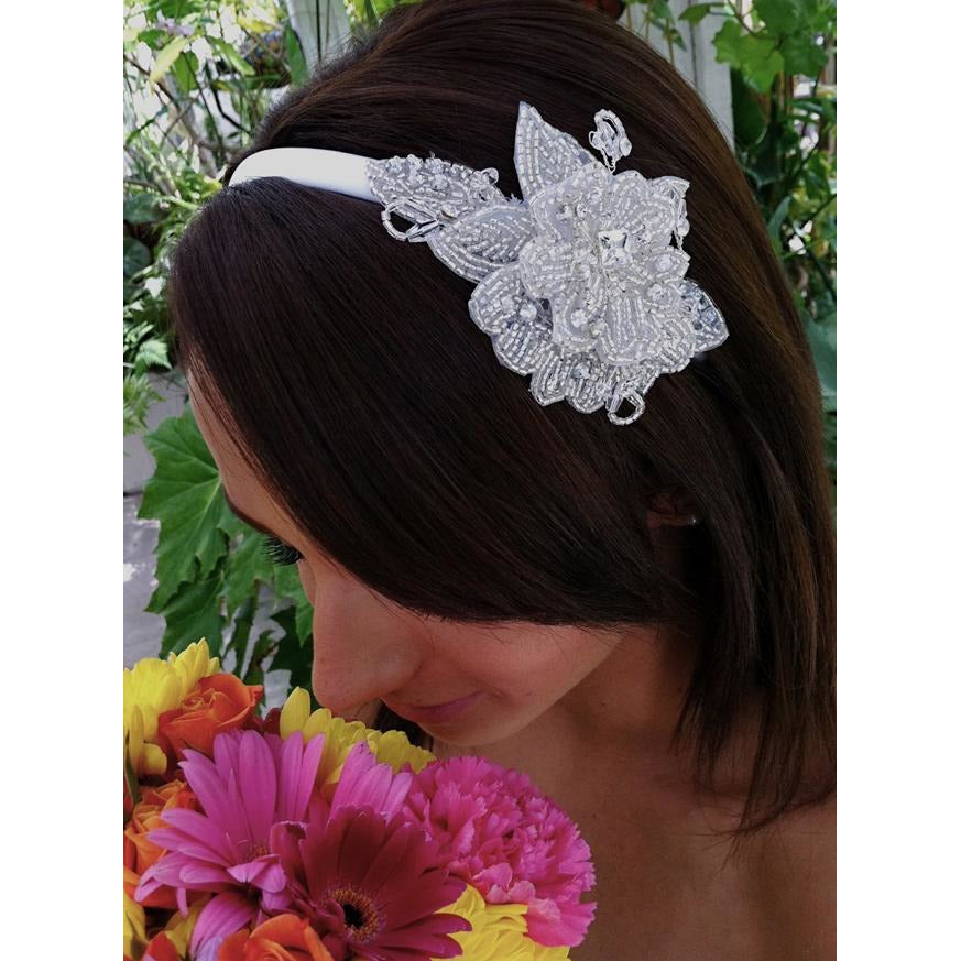 Art Deco Beaded Headband - Wedding Collectibles