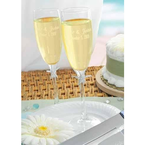 Beach Champagne Flutes - Wedding Collectibles
