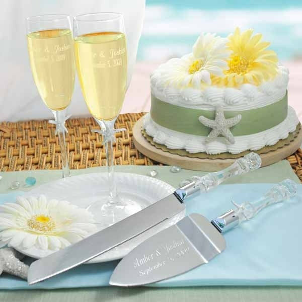 Mud Pie Wedding Champagne Flute Set