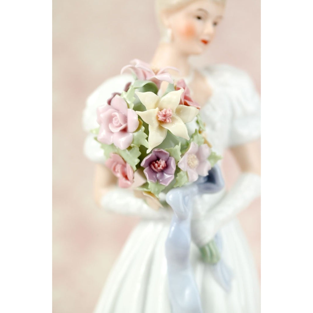 Blushing Bride Porcelain Wedding Figurine - Wedding Collectibles