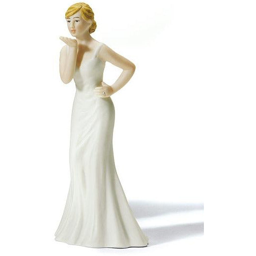 Brides Blowing Kisses Gay Cake Topper - Wedding Collectibles