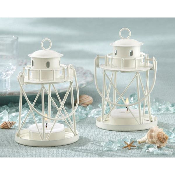 "By the Sea" Lighthouse Tea Light Holder - Wedding Collectibles