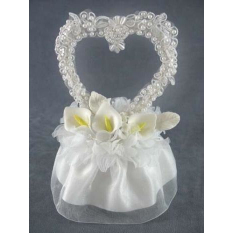 Calla Lily Applique Heart Cake Topper - Wedding Collectibles
