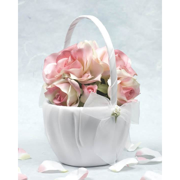lily flower basket Calla Lily Bouquet Wedding Flowergirl Basket