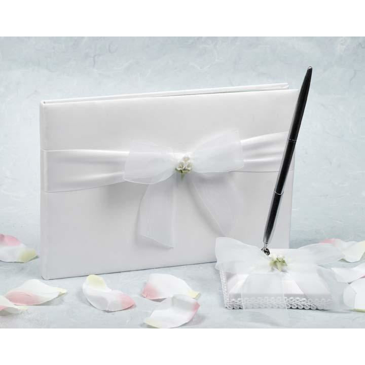 Calla Lily Bouquet Wedding Guestbook and Pen Set - Wedding Collectibles