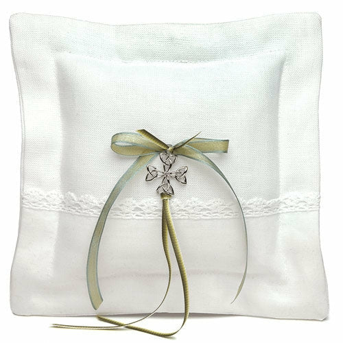 Celtic Charm Square Ring Pillow - Wedding Collectibles