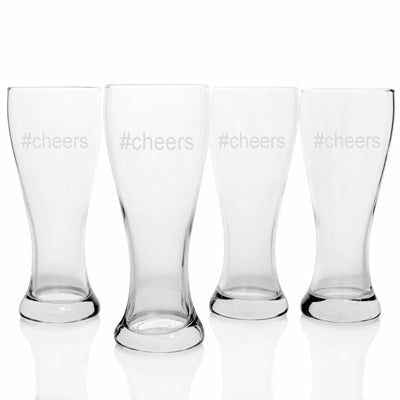 #Cheers Pilsners (Set of 4) - Wedding Collectibles