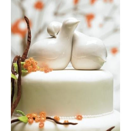Contemporary Love Birds Cake Topper - Wedding Collectibles