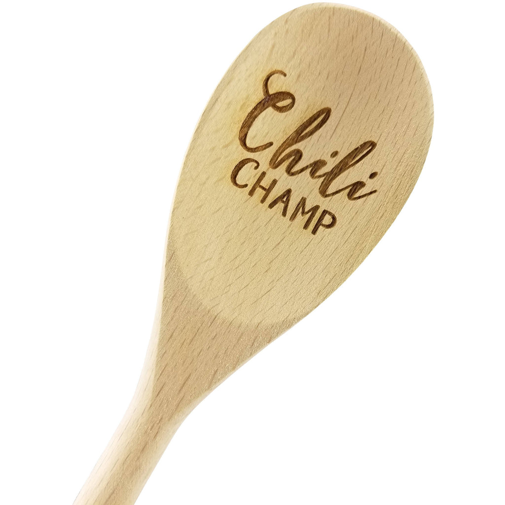 Engraved Chili Champ Wood Spoon Chili Cook Off Prize Trophy - 14 inch- Chili,Chili Cook-off,Cook off,Prize,Contest,event prize - Wedding Collectibles