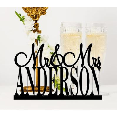 Custom Table Sign with Your Last Name - Wedding Collectibles