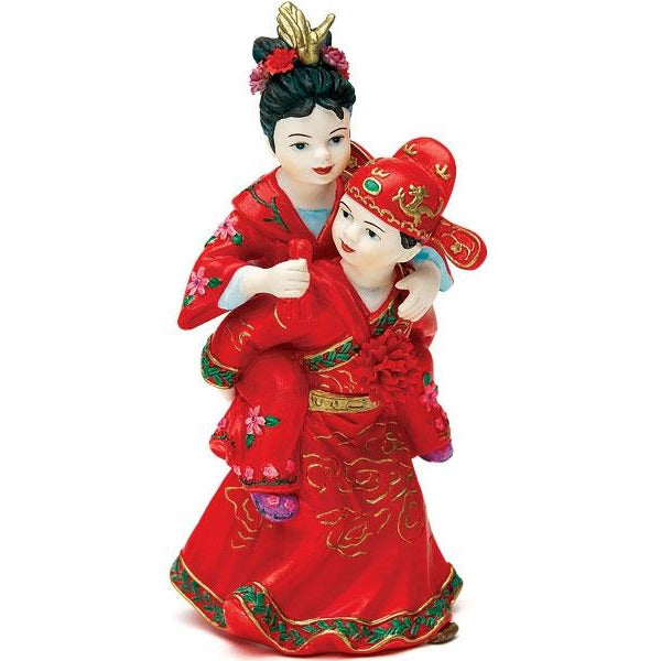 Cute Asian Couple in Traditional Wedding Attire - Wedding Collectibles