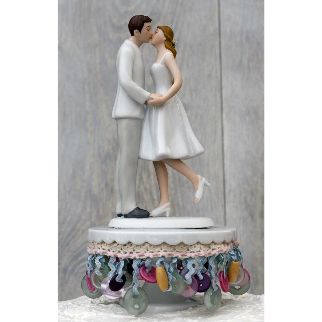 Crafters Bride and Groom Wedding Cake Topper - Wedding Collectibles