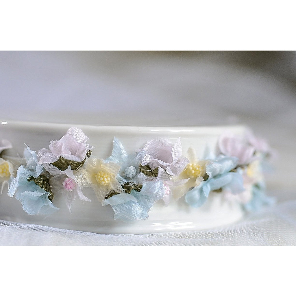 Flowery Rainbow Trim DIY Cake Topper Base - Wedding Collectibles
