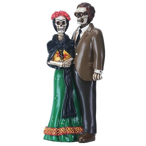 Day of the Dead Skulls Frida and Diego Wedding Cake Topper - Wedding Collectibles