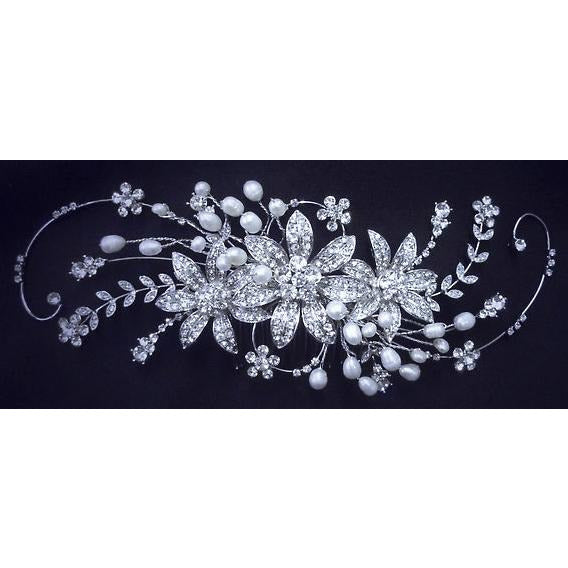 Dazzling Swarovski Crystal Bridal Comb- Royal Collection - Wedding Collectibles