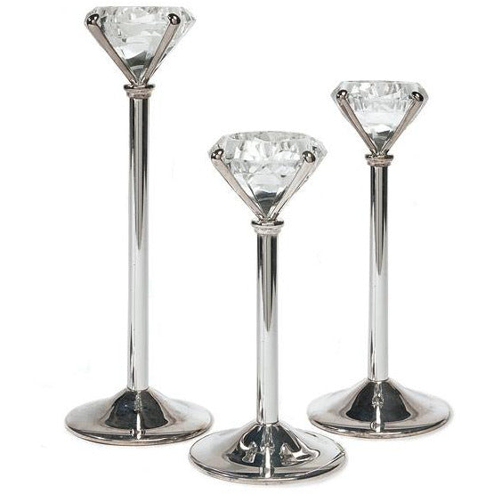 Diamond Shaped Tealight Holders - Wedding Collectibles
