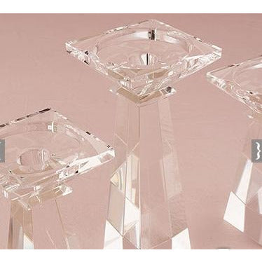 Dual Purpose Crystal Candle Holder - Wedding Collectibles